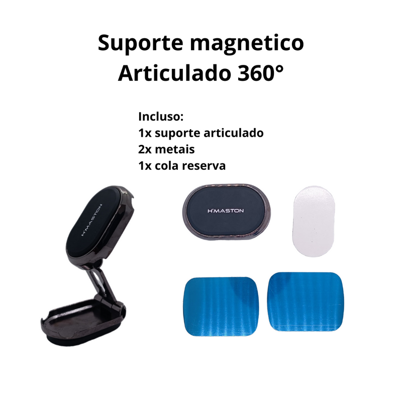 suporte magnético articulado 360°